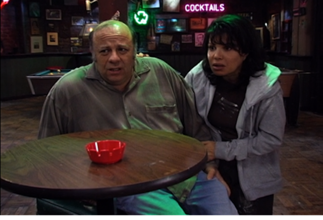Still from It’s Always Sunny in Philadelphia, “Dennis and Dee Go on Welfare” (Season 2 Episode 3).